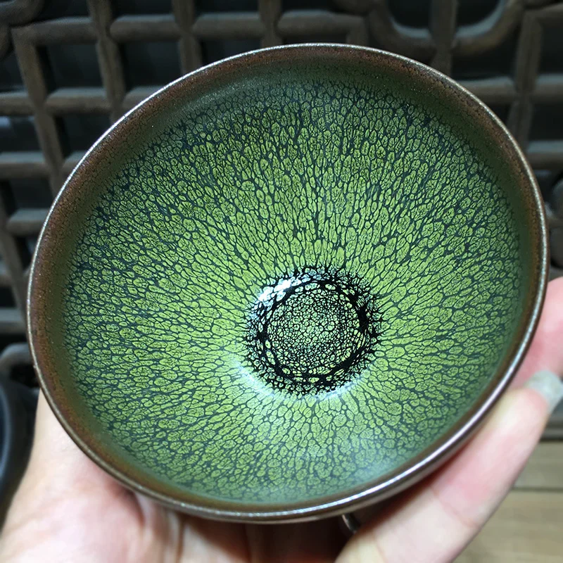 JZ109 чайная чаша в китайском стиле династии песни фуцзянская посуда зеленая