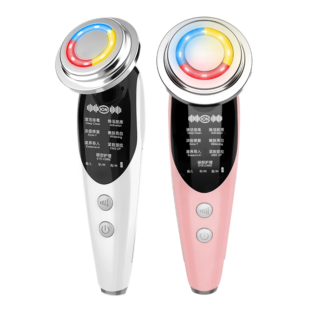 

7 Modes Beauty Instrument LED Photon Skin Rejuvenation Infrared Radio Frequency Massage Facial Anti-Aging Beauty Care Tools
