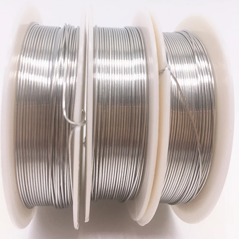 

Wholesale 0.2/0.3/0.4/0.5/0.6/0.7/0.8/1.0 mm Brass Copper Wires Beading Wire For Jewelry Making silver colors
