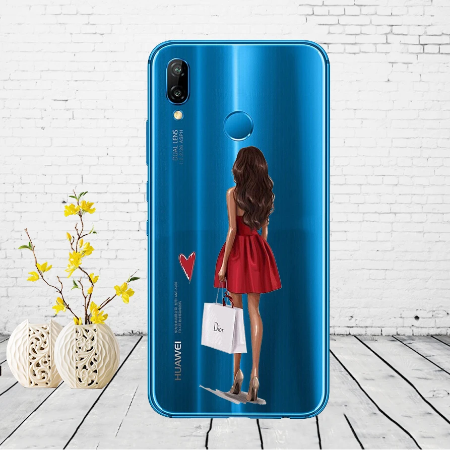 Huawei P20 Lite чехол 5,84 дюйма huawei P20 Lite мягкая резина, термопластичный полиуретан силиконовый чехол для телефона huawei P20 Lite чехол для сумки - Color: G6