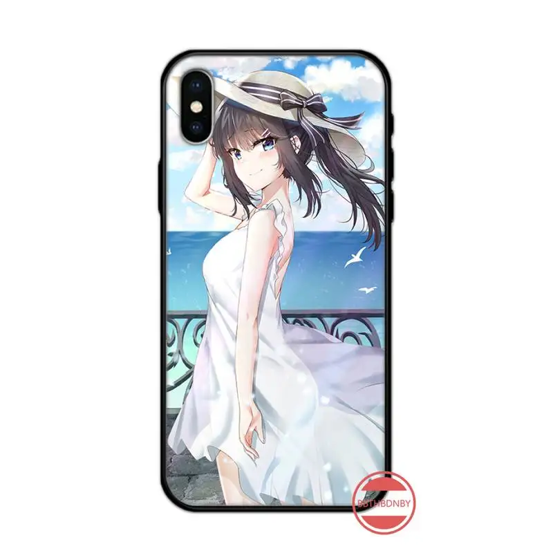 

Mai Sakurajima anime luxury Phone Case shell for iPhone 11 12 pro XS MAX 8 7 6 6S Plus X 5S SE 2020 XR Fashion protective shell