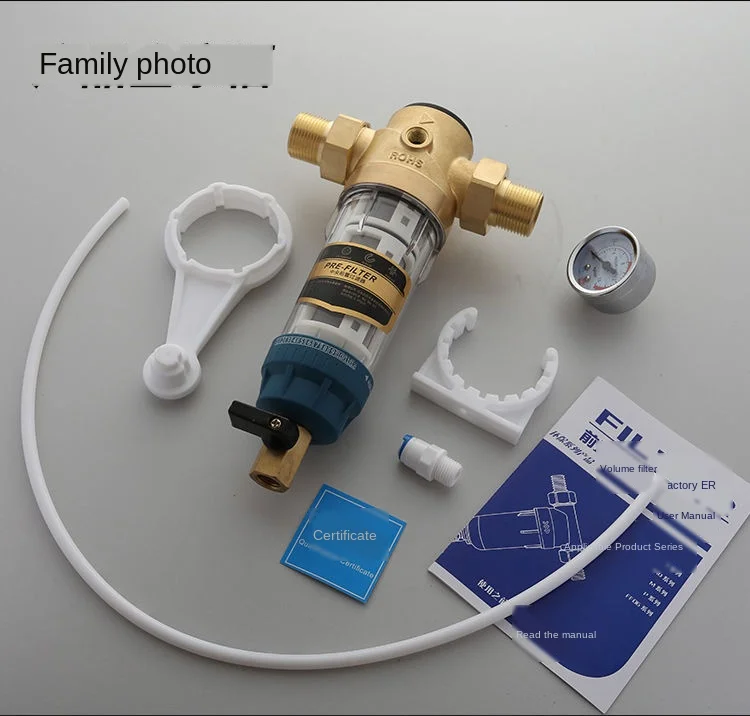 

Household Water Purifier Front Filter Backwash Water Supply Pipeline Whole House Central Large Flow Filter Water Purifier