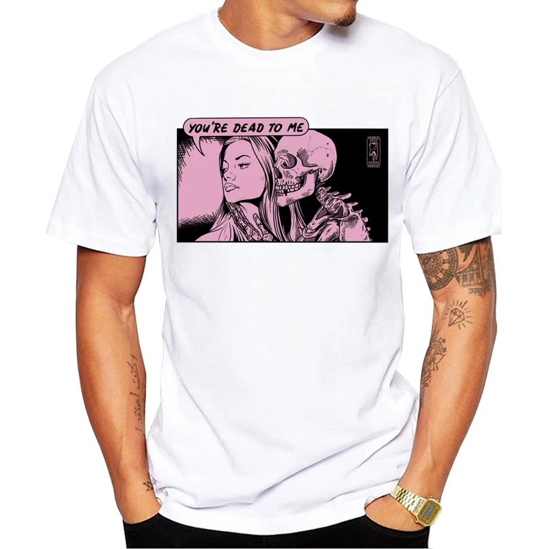 Мужская футболка с коротким рукавом принтом черепа | одежда