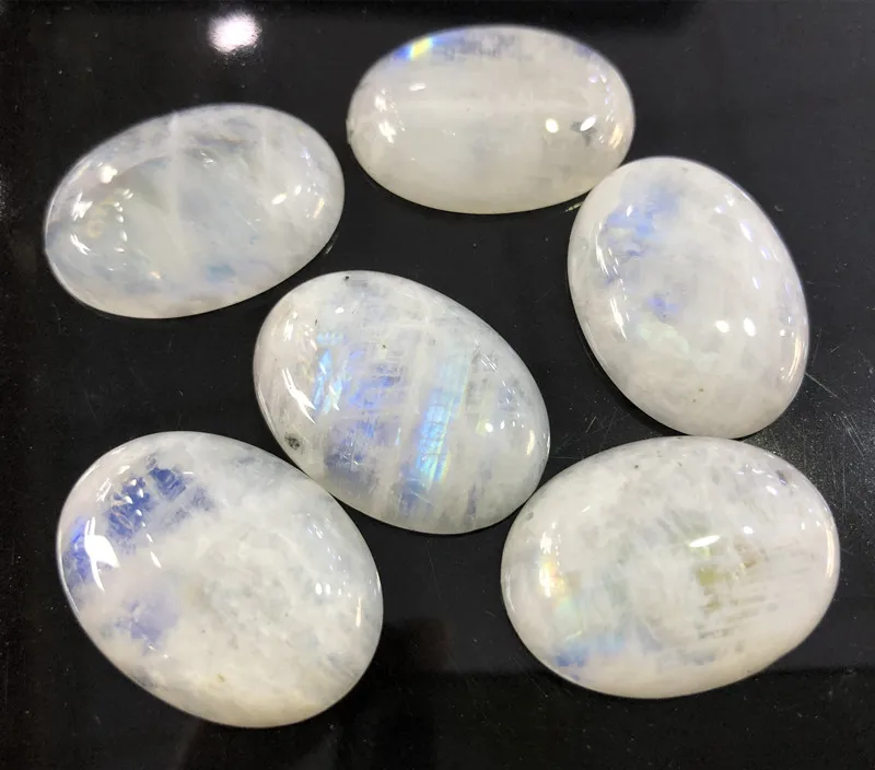 1 бусина натуральный лунный камень 22*30 мм овальная форма плоские непористые