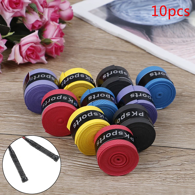 

10pcs Tennis Squash Racquet Band Grip Tape Fishing rod Sweatband Grip Sweat band