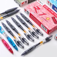 mg retractable gel pen gel ink pen refill gelpen for school office supplies stationary pens 0 5mm black dark blue red plastic