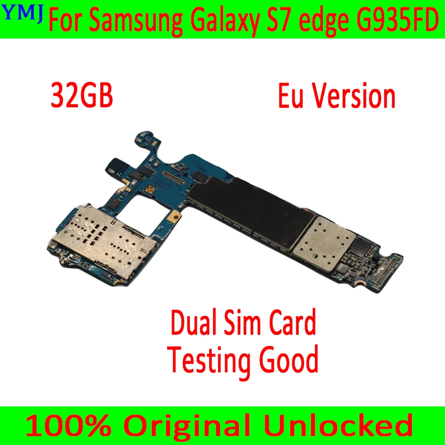 Оригинальная разблокированная материнская плата для Samsung Galaxy S7 edge G935FD