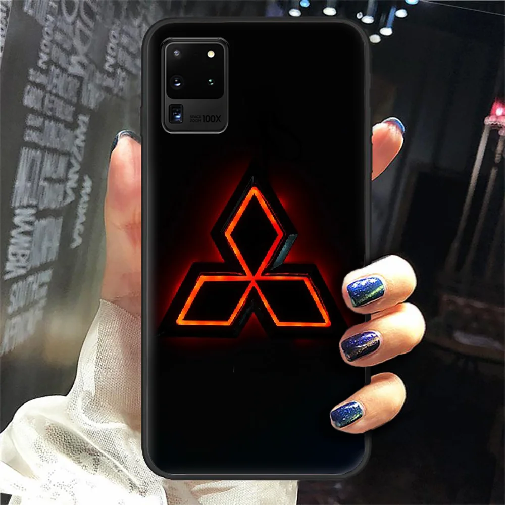 

Mitsubishi car logo Phone Case Cover Hull For Samsung Galaxy S 6 7 8 9 10 e 20 edge uitra Note 8 9 10 plus black waterproof