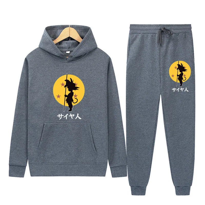 

2021 Suit Sportswear Men's Spring and Autumn Hooded Casual Sweatshirt Suit Sportswear Men's suit set two-piece leisure
