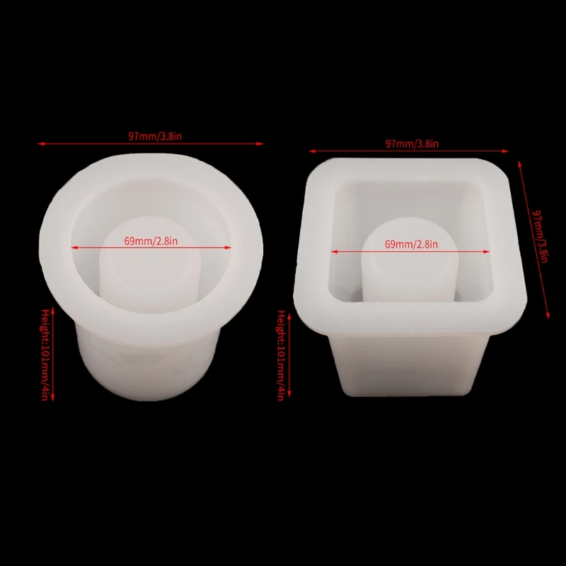 

Crystal Epoxy Resin Mold Pen Holder Container Desk Storage Organizer Silicone Mould Handmade DIY Crafts Table Decoration