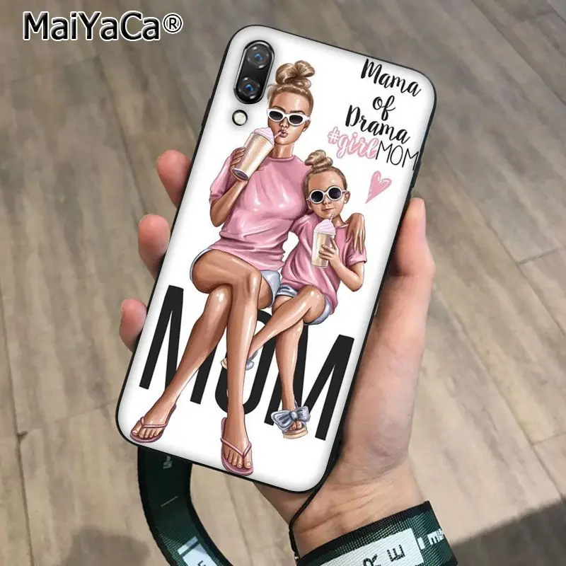MaiYaCa красивый чехол для телефона для мамы и дочки и сына для Huawei P10 Plus 20 pro P20 lite mate9 10 lite honor 10 vision 10 - Цвет: A15