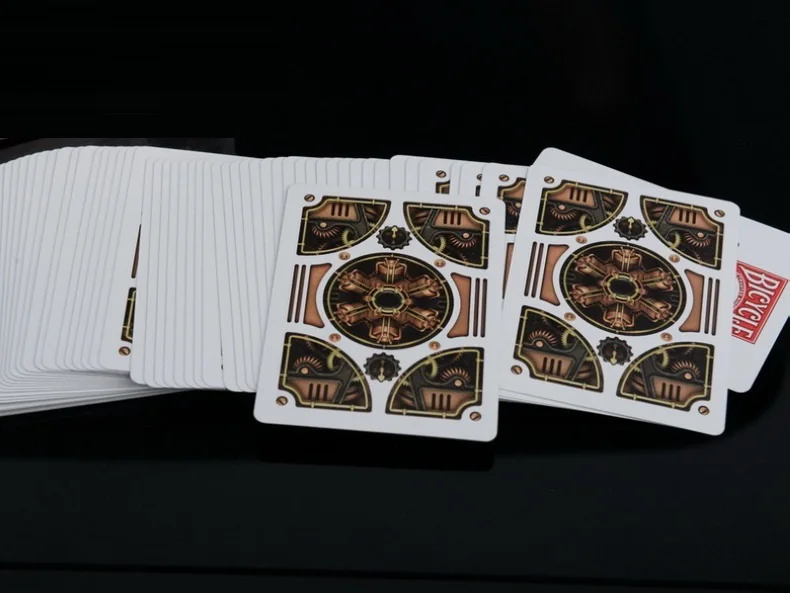 1 колода велосипедные бронзовые игральные карты в стиле стимпанк Волшебные