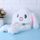 Новинка Магия с заячьими ушками на капюшоне, с движущимися ушками плюшевые игрушки подарок детям игрушки вечерние фото