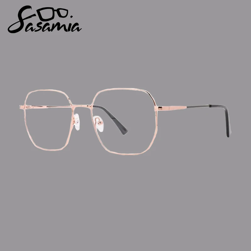 

Женские металлические очки больших размеров, большие однотонные женские очки для глаз, очки для близорукости/чтения по рецепту, прозрачные ...