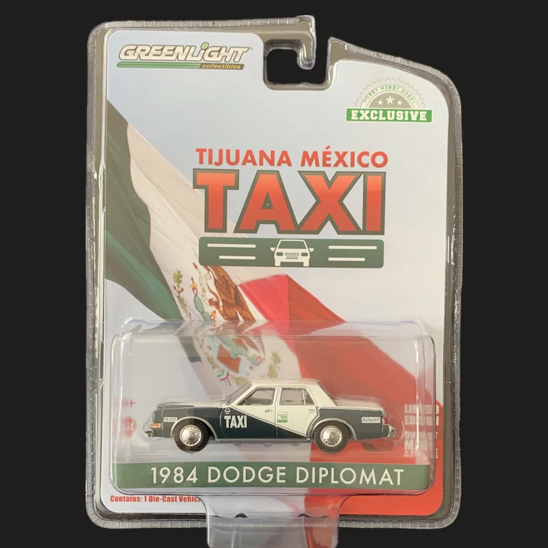 

1:64 GREENLIGHT 1984 Dodge Diplomat Taxi Collection Die-cast Alloy Car Model Decoration