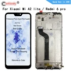 ЖК-дисплей 5,84 дюйма качества AAA для Xiaomi mi A2 lite  redmi 6 pro, ЖК-дисплей с дигитайзером сенсорной панели и рамкой в сборе