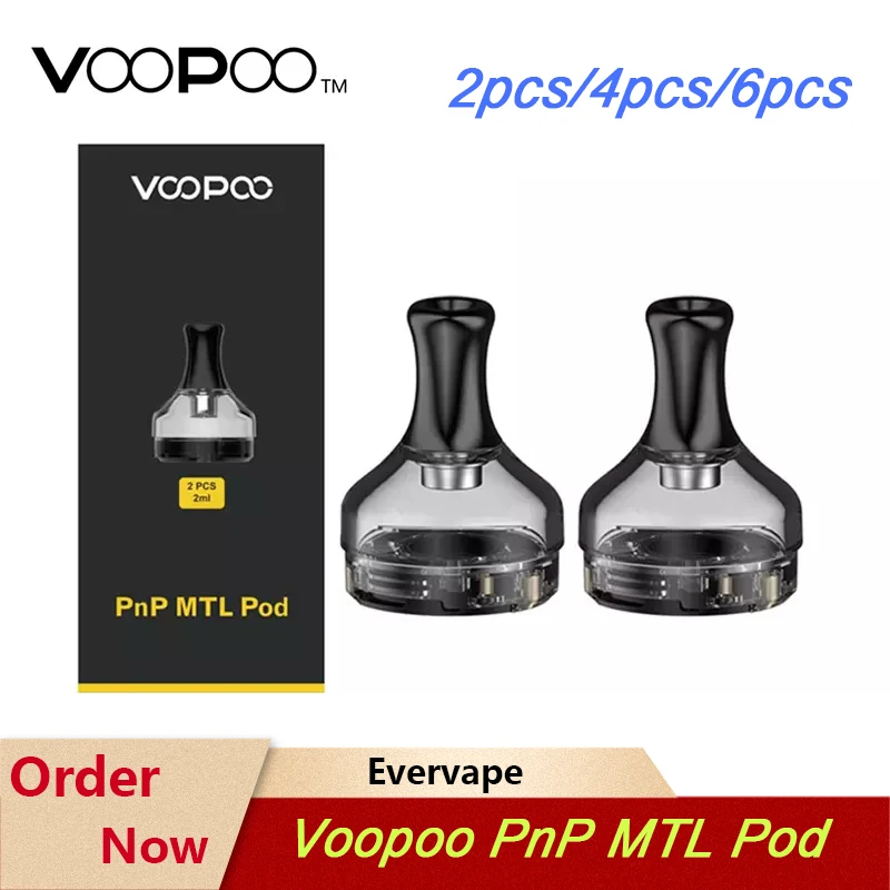 

Original VOOPOO PnP MTL Pod 2ML Cartridge PCTG Tank Vaporizer for Voopoo V.SUIT Drag X Drag S Pod Vape Electronic Cigarette