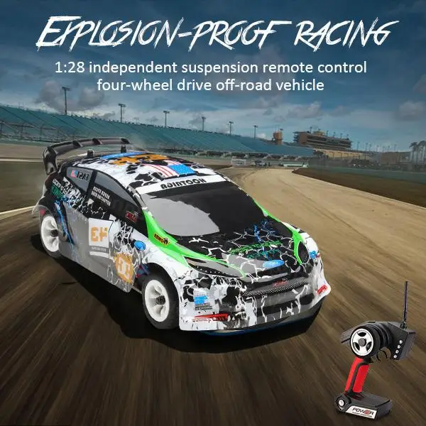 Wltoys K989 1/28 4WD Brushed RC Remote Control Rally Car RTR with Transmitter Explosion-proof Racing Drive Vehicle | Игрушки и хобби