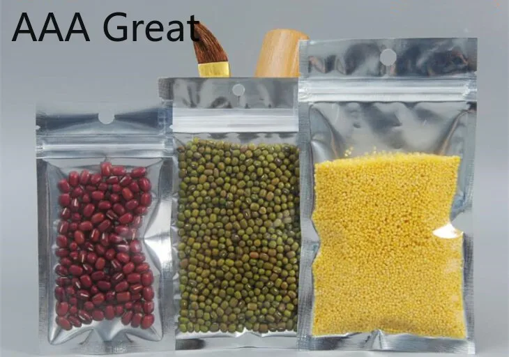 100 шт./лот прозрачные пластиковые пакеты для хранения пищевых продуктов пакет с