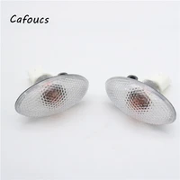 cafoucs car parts turn signal lamps for peugeot 206 307 t53 t63 fender side indicator repeater lights 632570