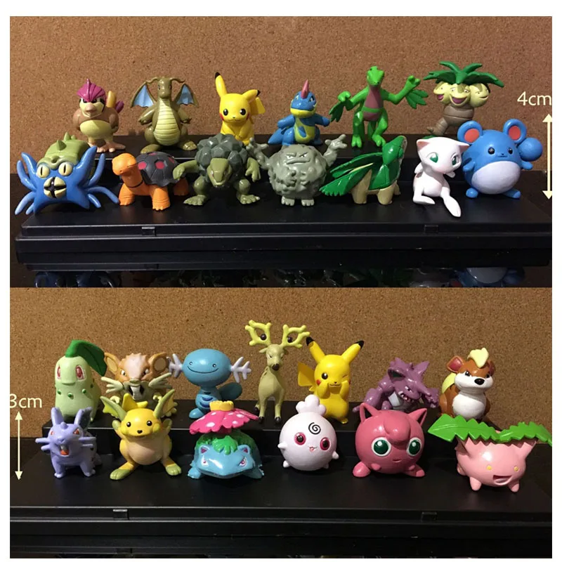

13Pcs/SET Pokemon Action Figures Charmander Jigglypuff Model Toys Cartoon Anime Pocket Monsters Dolls Toy Mini Car Ornament Gift