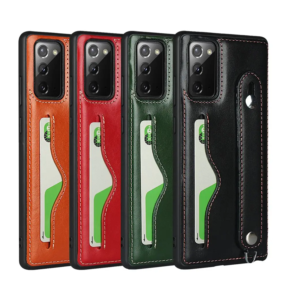 

Sling Card Holder Case For Samsung Galaxy Note 20 Ultra Cover Genuine Leather Case For Samsung Note20 Ultra Funda