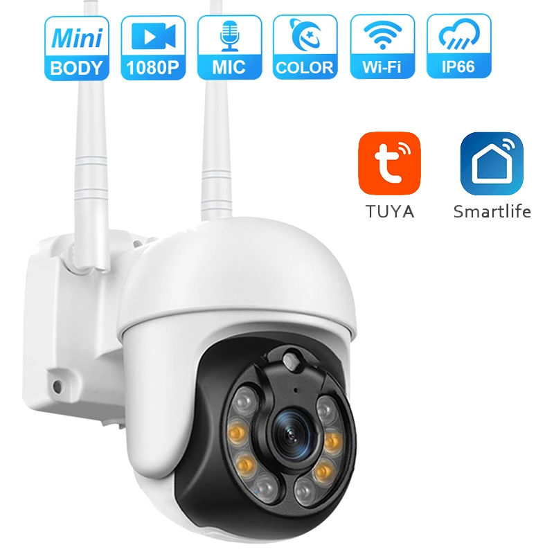

TUYA Smart Life PTZ CAMERA Smart Outdoor Auto Tracking 1080P IP Camera Google Home Alexa Video Surveillance CCTV Security Cam