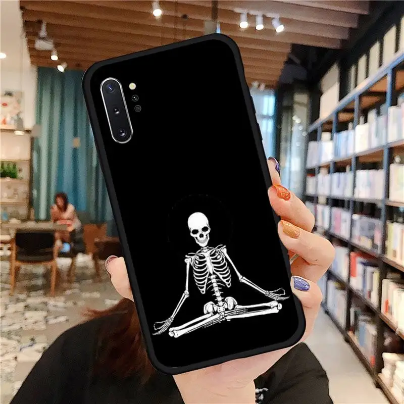 

Funny skull cool design Phone Case For Samsung A50 A51 A71 A20E A20S S10 S20 S21 S30 Plus ultra 5G M11 cover funda coque