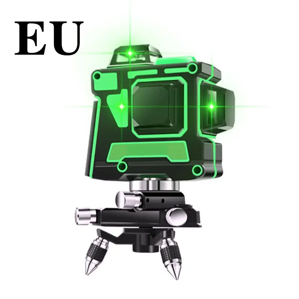 Infrared Laser Level Green 12 Lines 3D Level Self-Leveling 360 Horizontal And Vertical Cross Super Powerful Green Laser Level