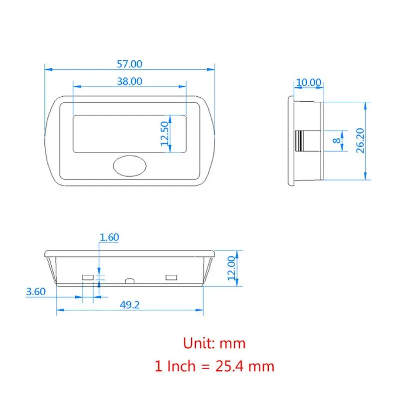 

12V 24V LCD Battery Capacity Voltmeter Tester Indicator Car Lead-acid Lithium