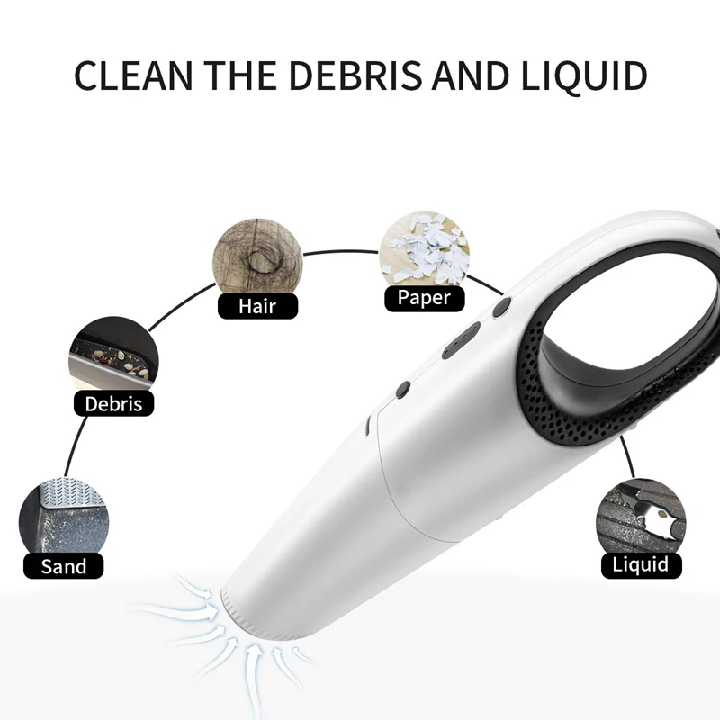 

Handheld Vacuum, Hand Vacuum Cordless with High Power, Mini Vacuum Cleaner Handheld Powered By Li-Ion Battery Rechargeable Quick