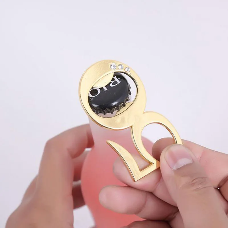 1 шт. кавайная Золотая открывашка для пивных бутылок на годовщину 50 металлические