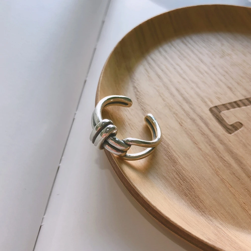 Женское кольцо в стиле хип-хоп модное винтажное из серебра 2019 пробы с