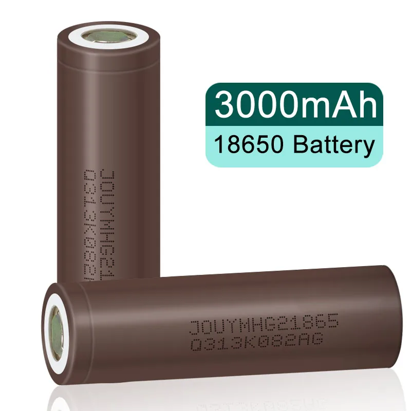 

18650 Battery Original HG2 HG21865 3000mAh 18650HG2 3.7V High Power 30A Discharge Large Current Li-Ion Rechargeable Bateria