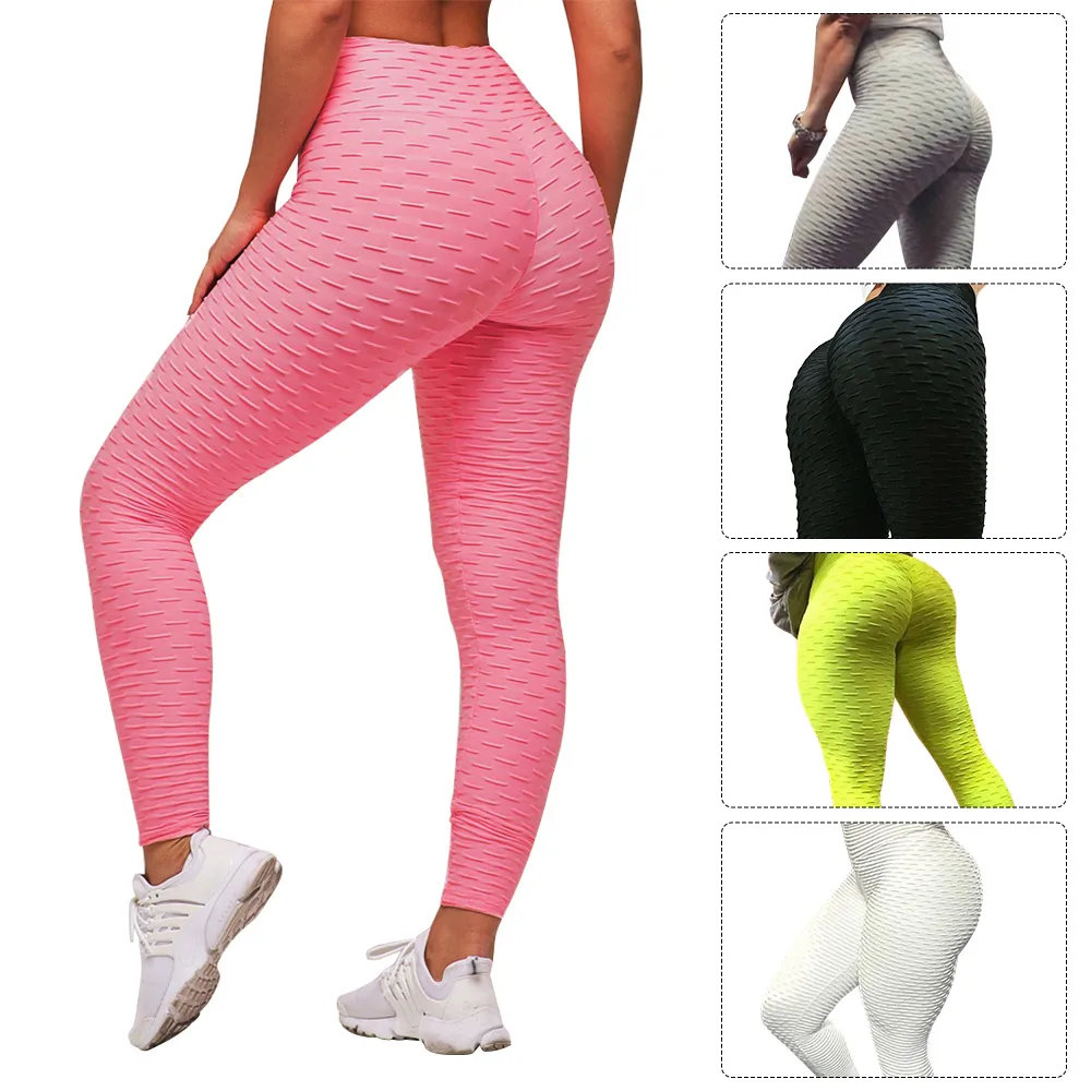 Женские штаны для йоги с высокой талией белые черные спортивные Леггинсы бега