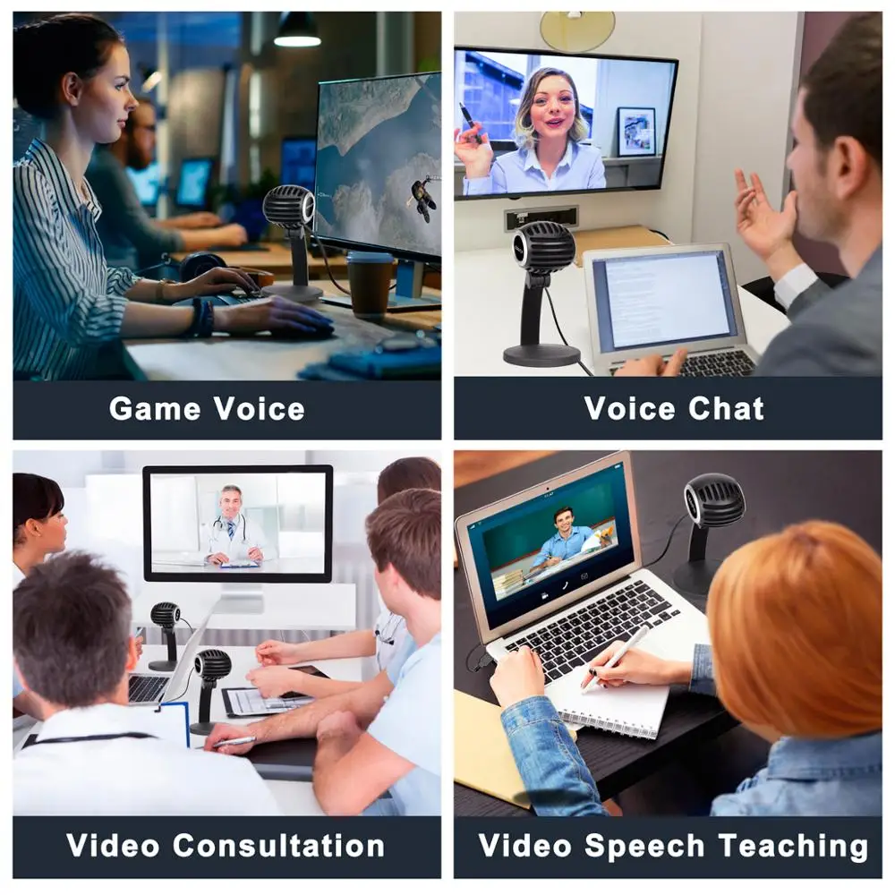 USB микрофон KIMAFUN для ноутбуков и компьютеров Mac записи потокового видео Twitch