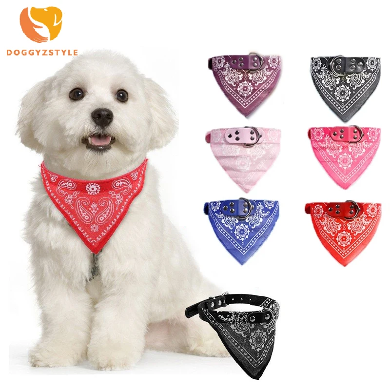 Милые регулируемые ошейники для маленьких собак щенков питомцев слюнявчиков