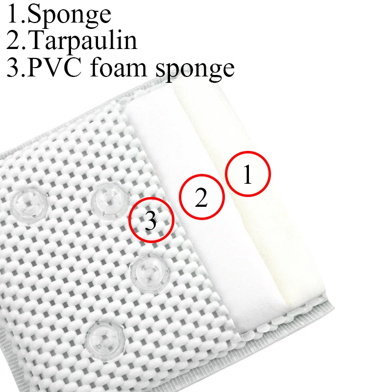 Креативная подушка для ванной на присоске подушки Спа Подголовник горячая весна