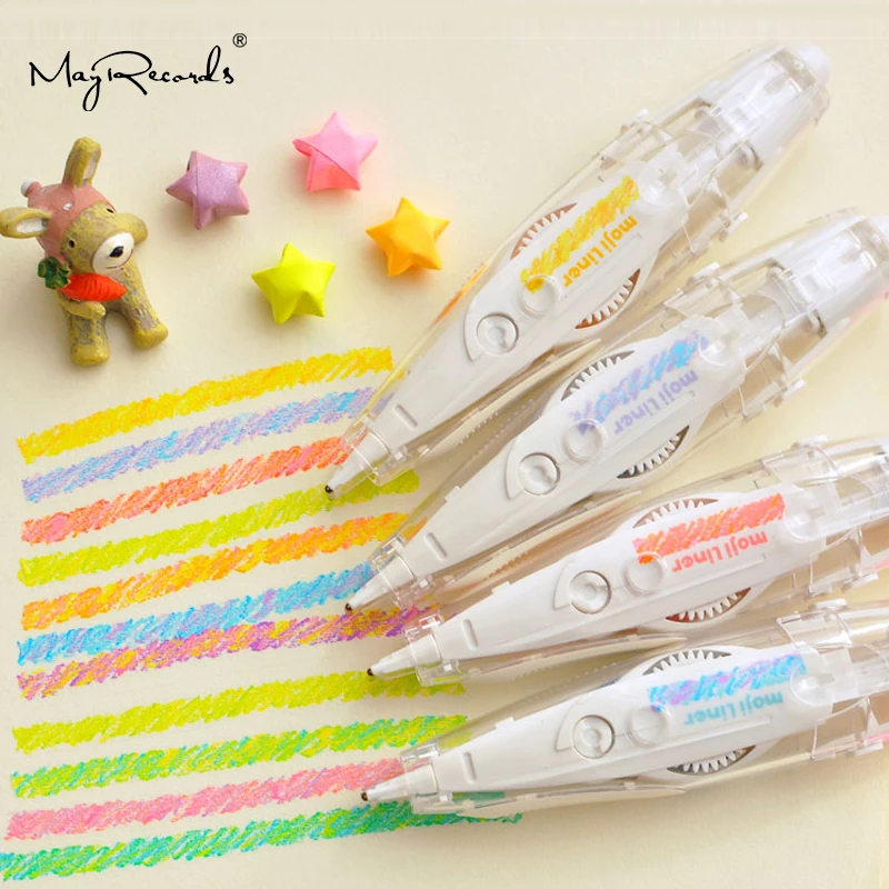 

Новый стиль кавайный карандаш флуоресцентная Корректирующая лента DIY креативные канцелярские принадлежности Милая декоративная ручка дне...