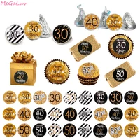 108pcs 1830th happy birthday paper seal stickers cheers to 40 50 years old event party gift stickers baby shower party supplies