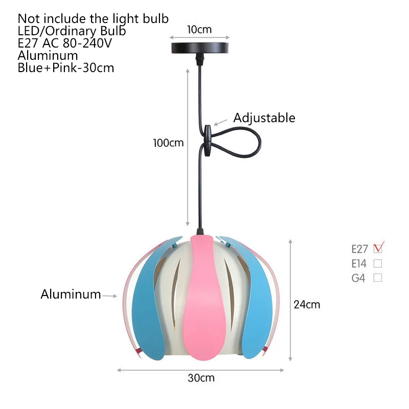 Сельская Скандинавская Подвесная лампа современный светодиодный светильник E27 в