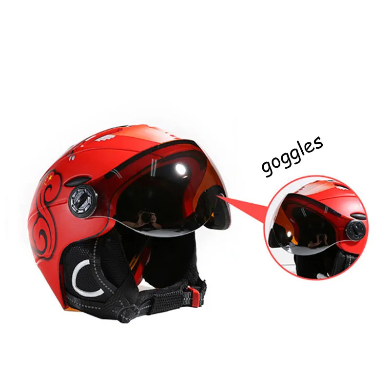 MOON лыжный шлем с очками 2019 сноуборд для взрослых CE \ CPSC сертификат козырьком