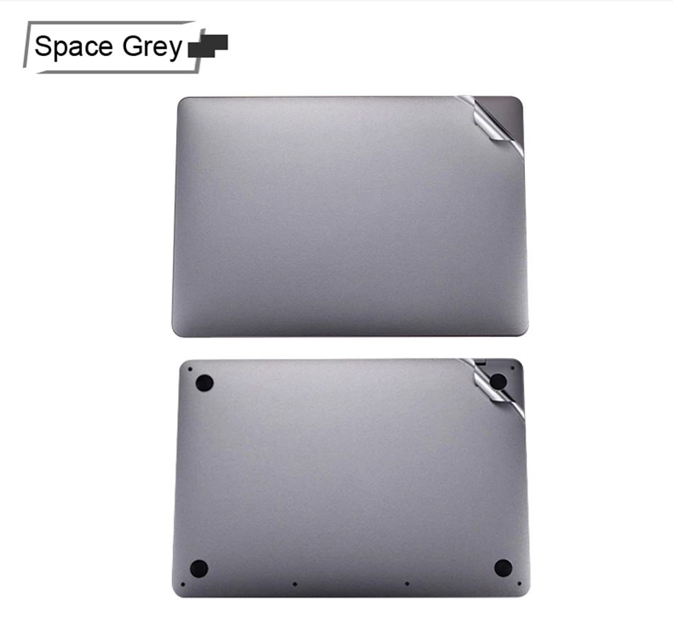Виниловая наклейка для ноутбука Macbook Air 11 13 Pro 15 12 серебристо-серая | Компьютеры и