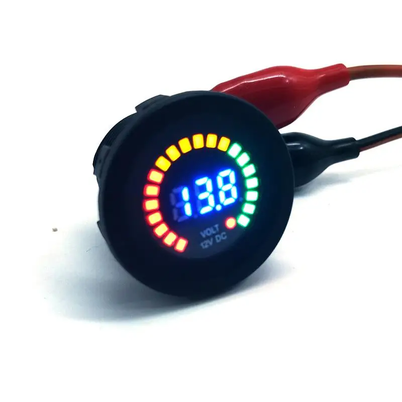 Горячая новинка DC 12 в-24 в Светодиодная панель Цифровой измеритель напряжения