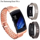 Сменный ремешок из нержавеющей стали для Samsung Gear Fit 2, для Samsung Gear Fit 2 pro
