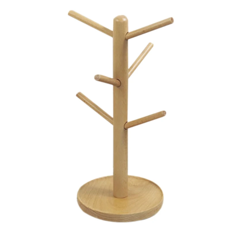 Лучшая бамбуковая подставка для кружек органический бамбуковый держатель