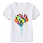 Детская одежда футболка Водные виды Цвет светильник лампочка детская футболка для девочек куртка из искусственной кожи для мальчиков и девочек рубашки для малышей, футболки