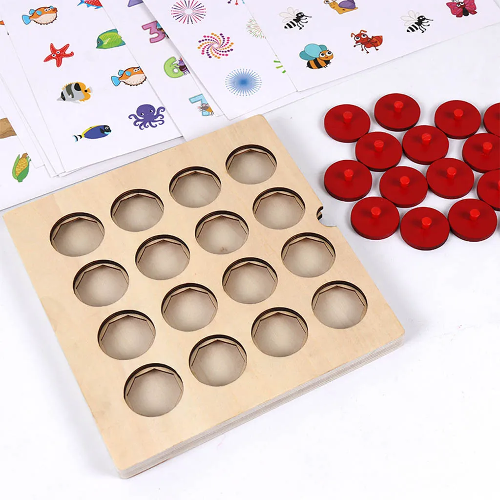 Детская игра с умным интеллектом IQ деревянной памятью логическая тренировка