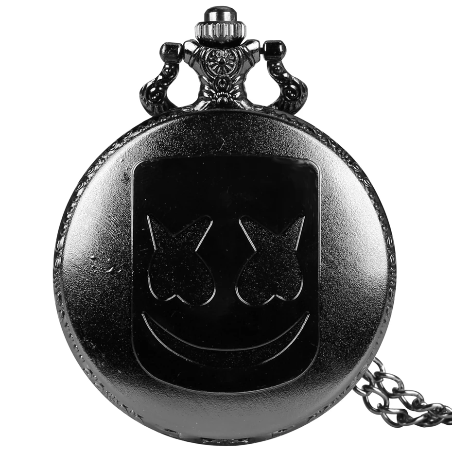 3 цвета! Кварцевые карманные часы Clown Droll Mask античное ожерелье с подвеской в виде