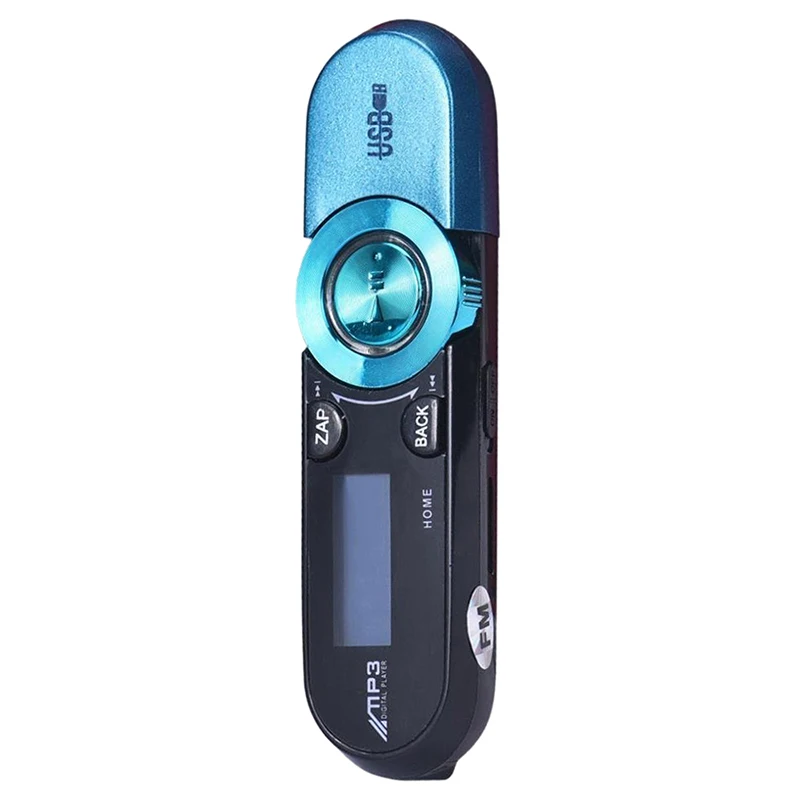 Горячий LCD USB карта MP3 плеер 16 GB Lcd Usb Sn радио музыка FM ТВ флэш-плеер (синий) |